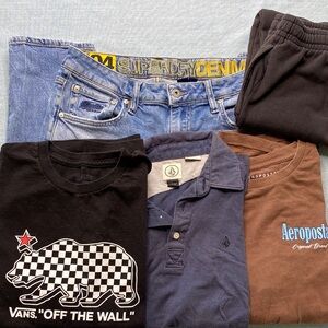 Superdry Jeans Vans Black T-Shirt with Checkered Bear Design & more